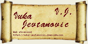 Vuka Jevtanović vizit kartica